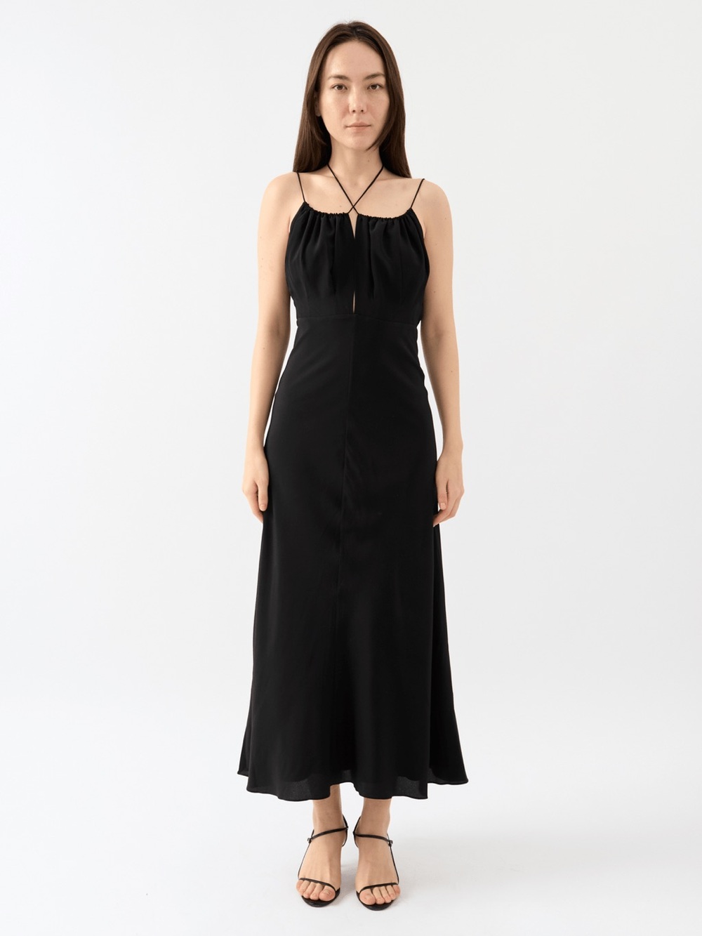 Black Strappy Maxi Dress
